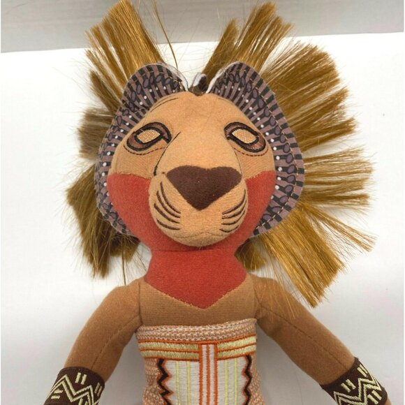 Disney Simba The Lion King Stuffed Animal Plush Broadway Musical 12" Tribal - Picture 4 of 11